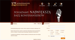 Desktop Screenshot of konferansjerbooking.pl