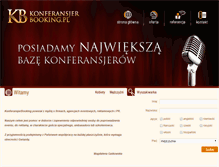 Tablet Screenshot of konferansjerbooking.pl